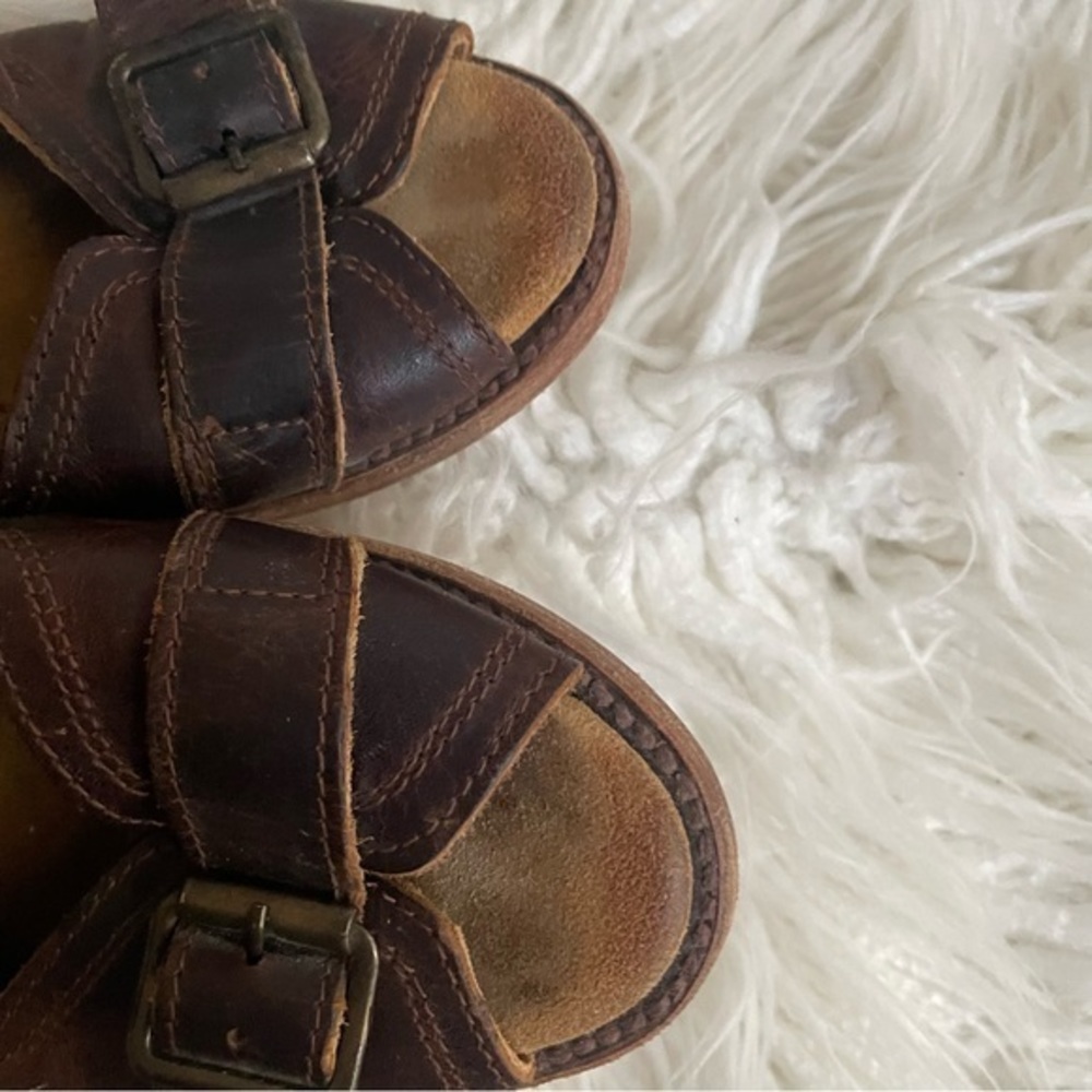 Freebird by Steven Caprice brown leather boho sandals ladies size 8 - Picture 7 of 9